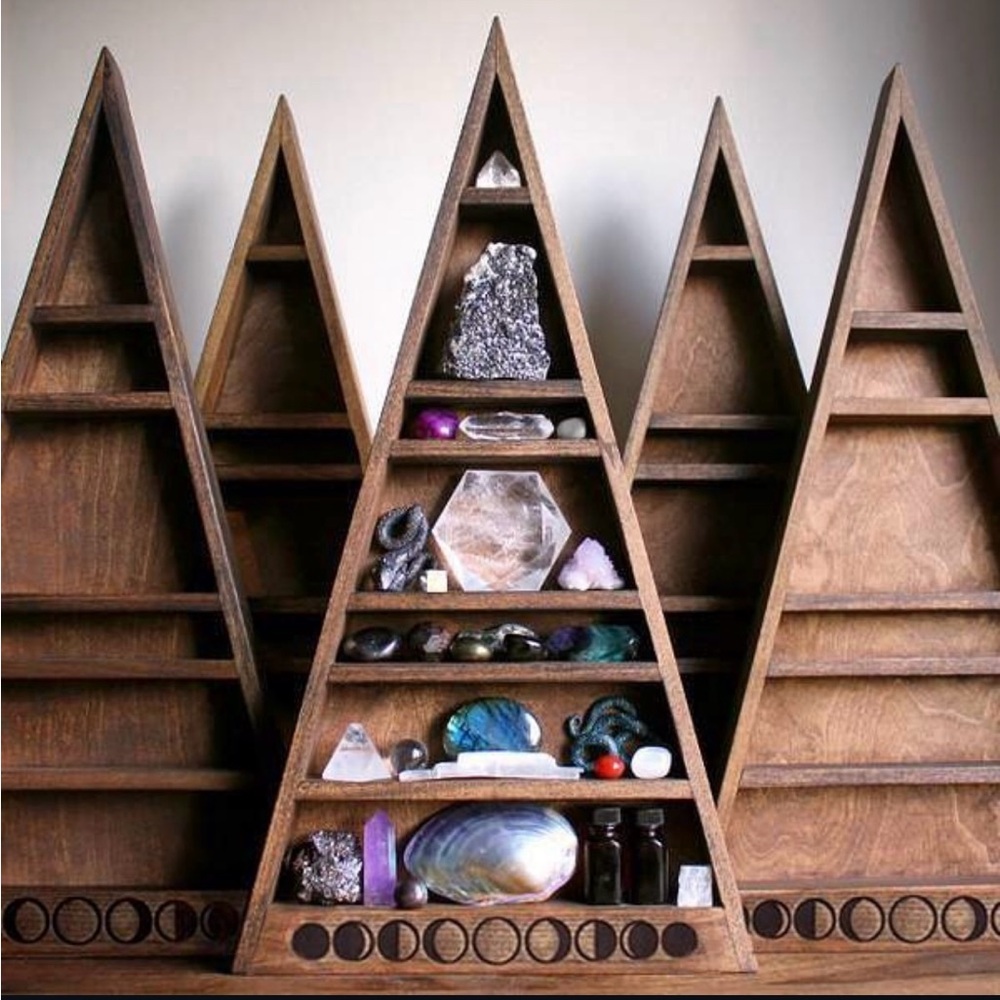 Stone & Violet Walnut Shelves